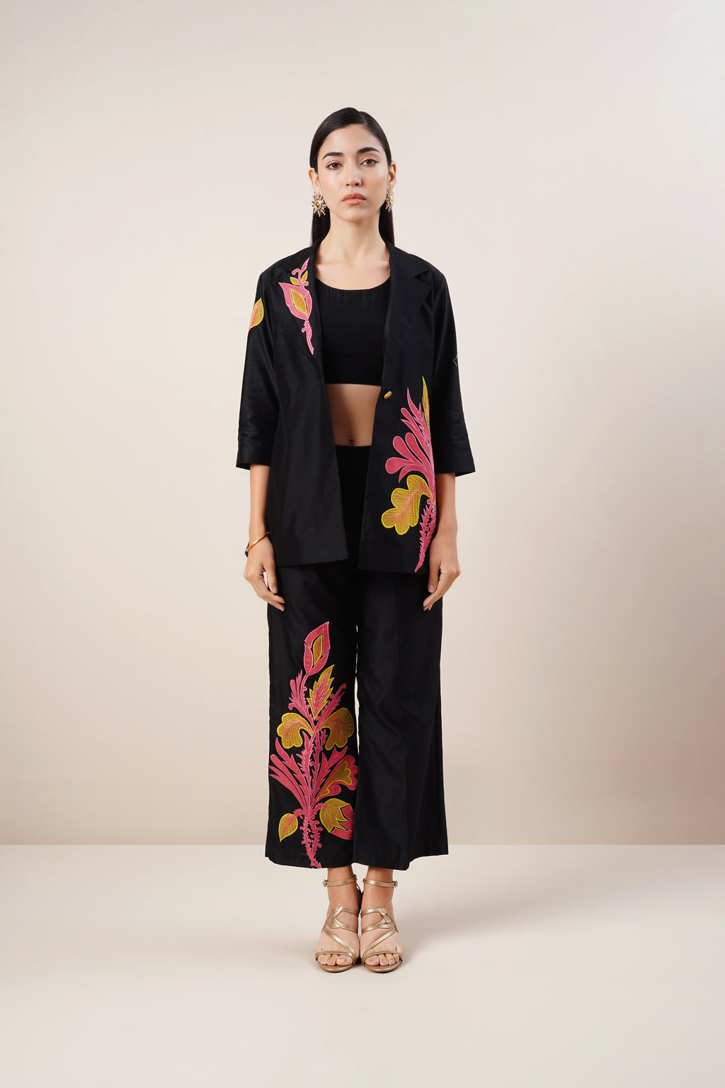 Secret Closet Ivy Co-ord Set in Black