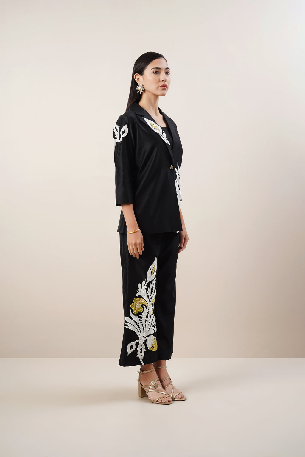 Secret Closet Ivy Co-ord Set in Noir Black