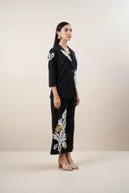 Secret Closet Ivy Co-ord Set in Noir Black