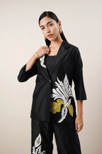 Secret Closet Ivy Co-ord Set in Noir Black