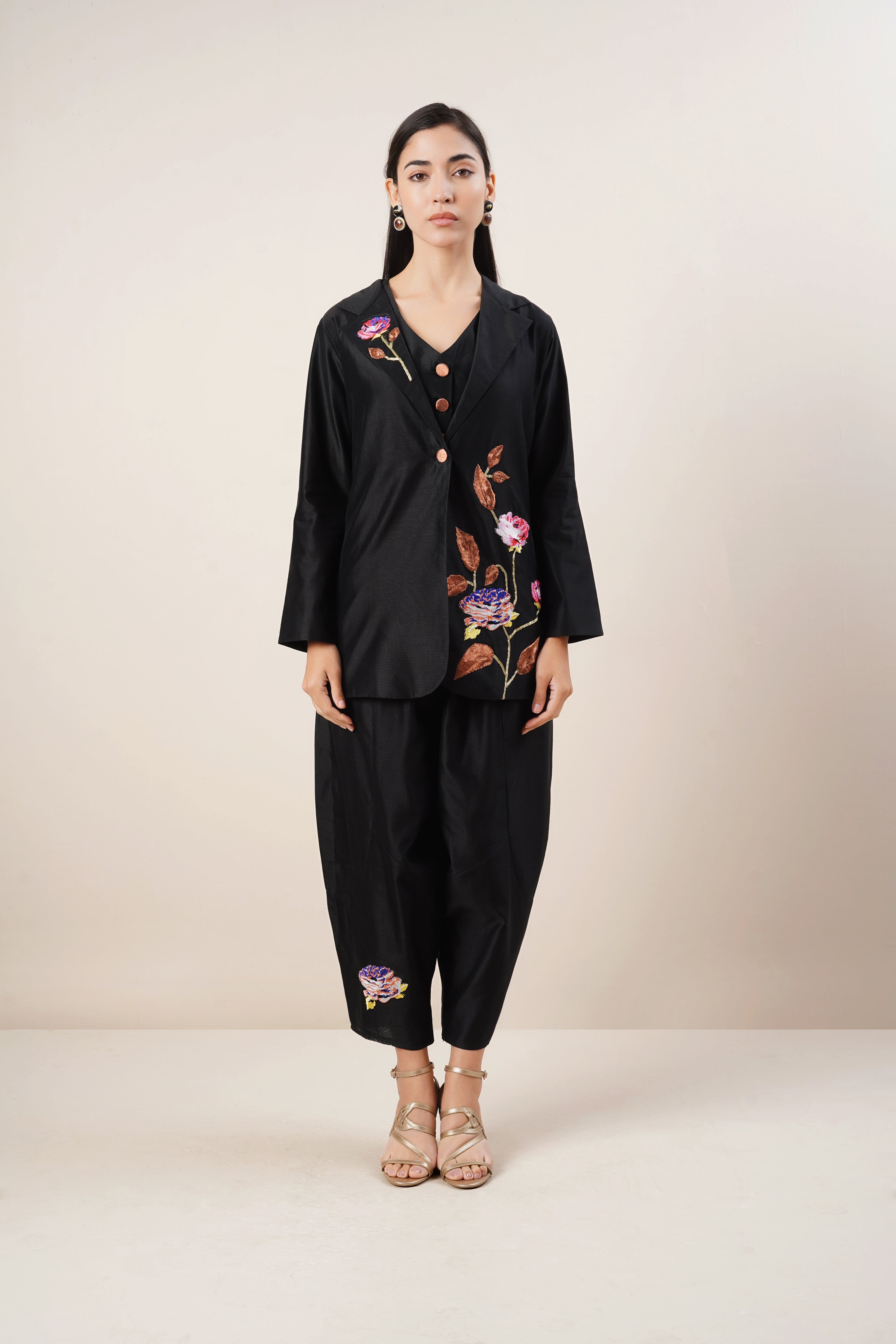 Secret Closet Daphne Co-ord Set in Black