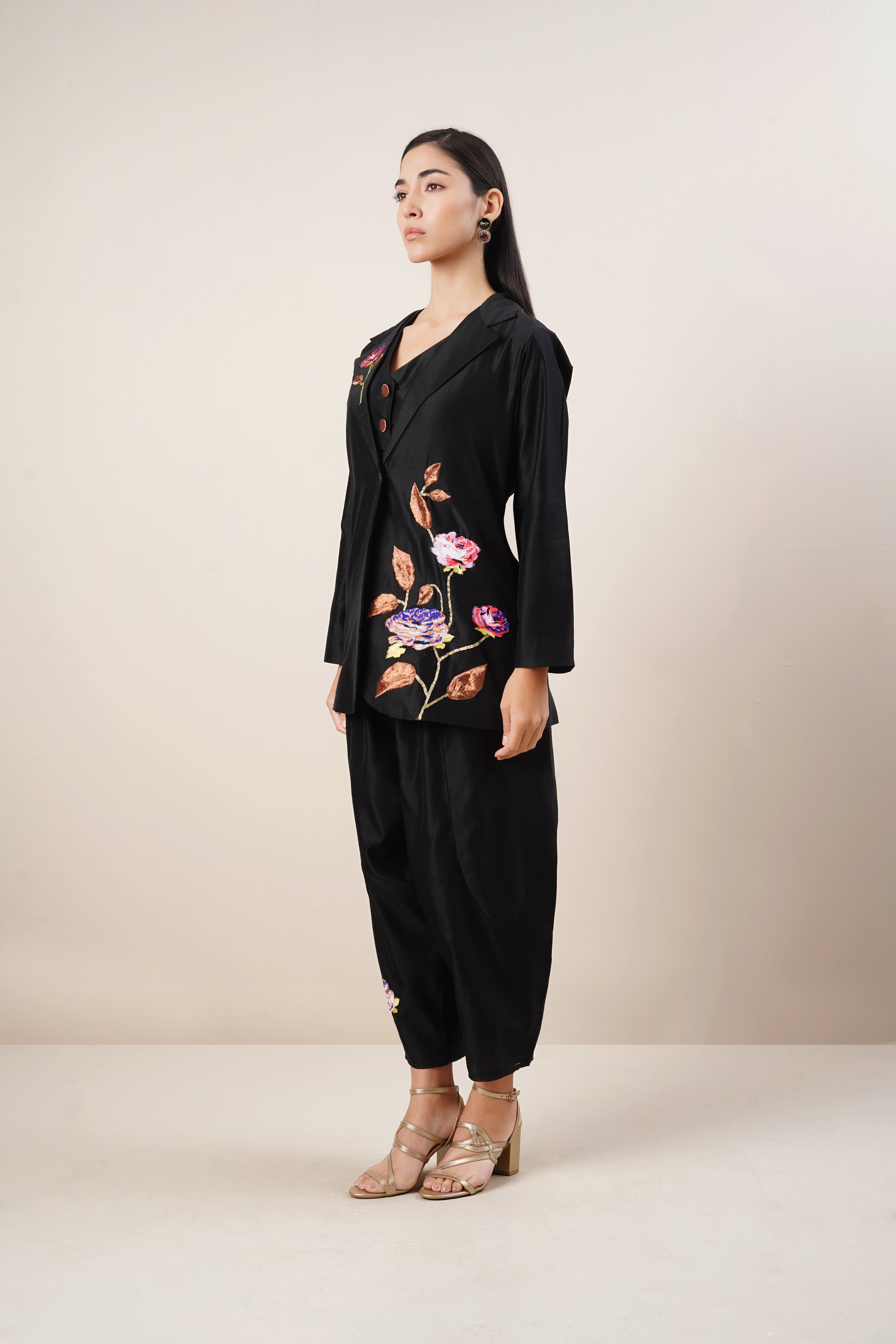 Secret Closet Daphne Co-ord Set in Black