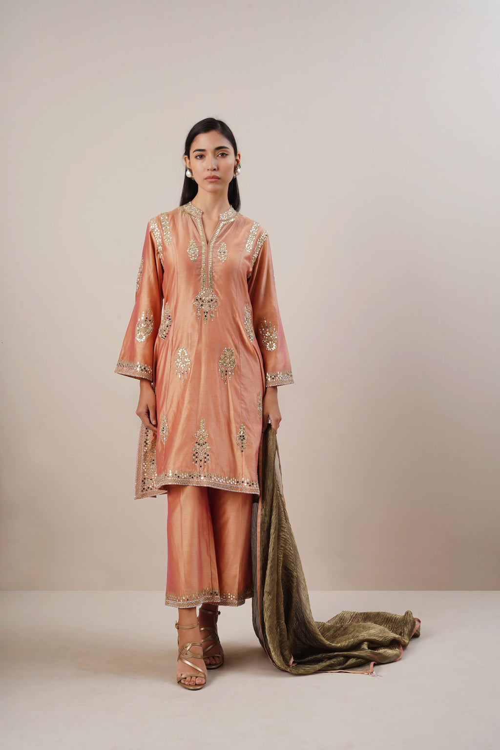 Secret Closet Sheeshkaar Kurta Set